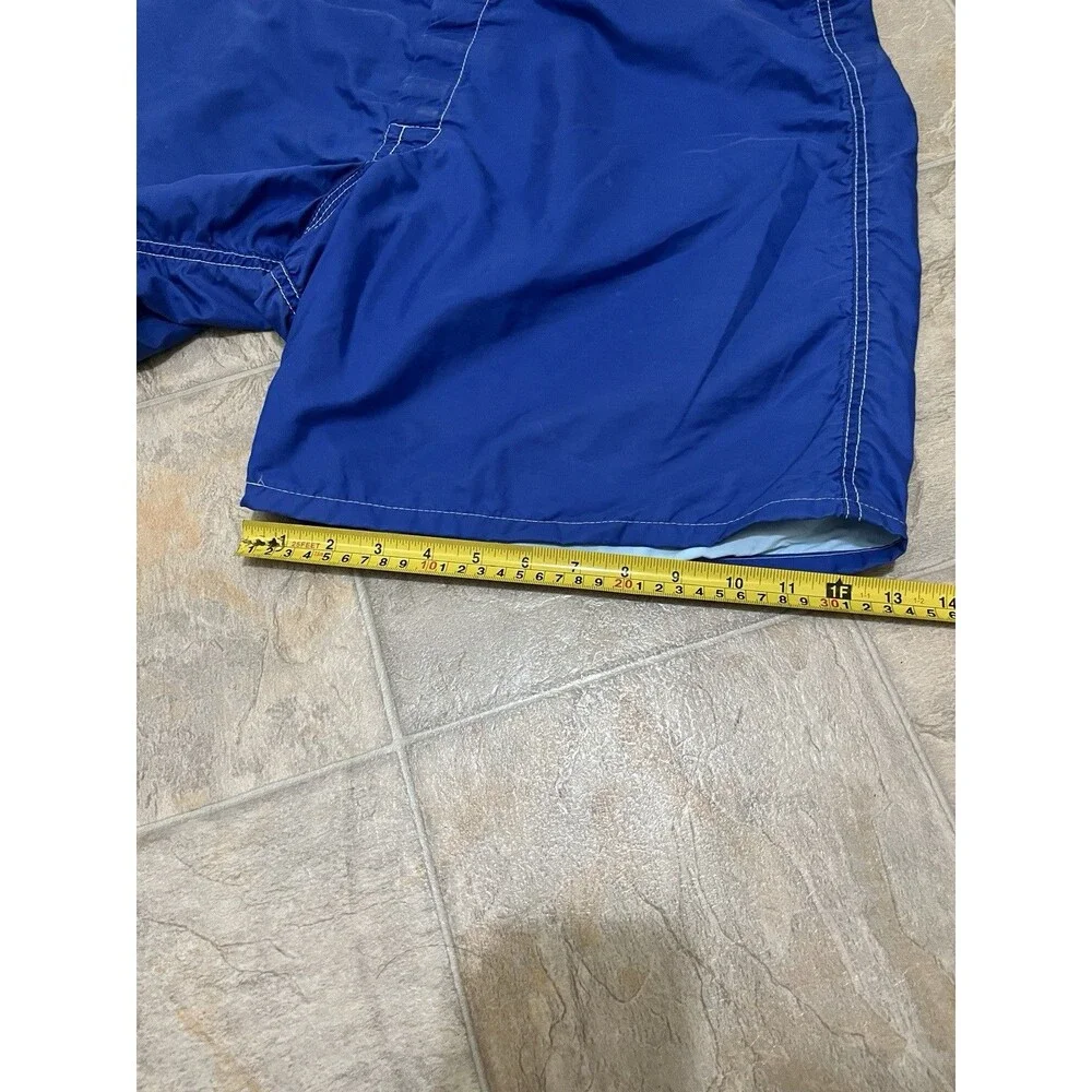 Vintage Birdwell Beach Britches Board Shorts in Blue Men 38 Made in USA Beach